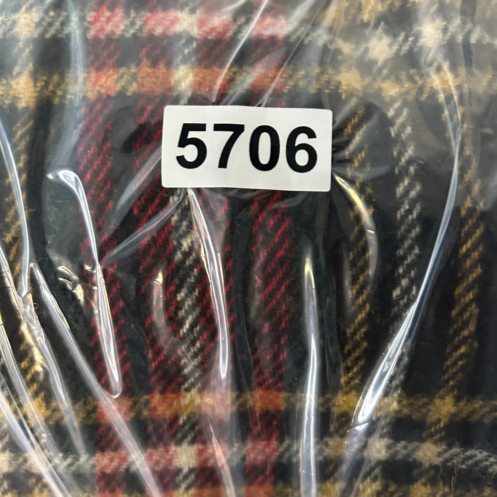 Vintage Men's Shirt Jacket Red Black Plaid Fleece Lined Anchor Button Outdoor - Picture 11 of 11